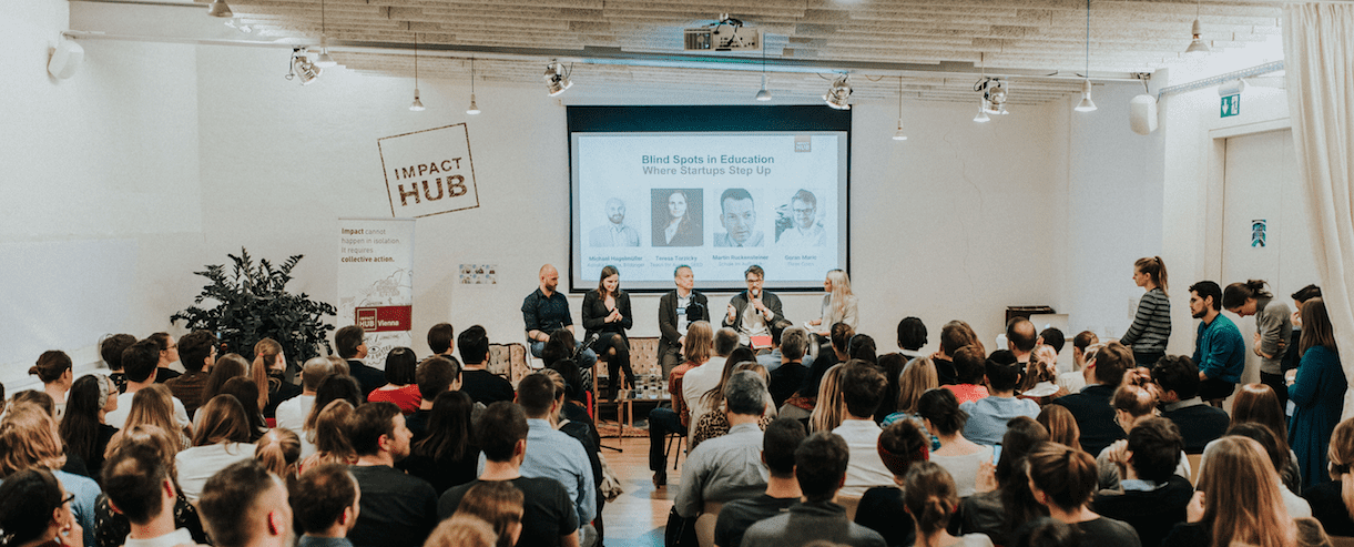 Panel event education startups Impact Hub Vienna